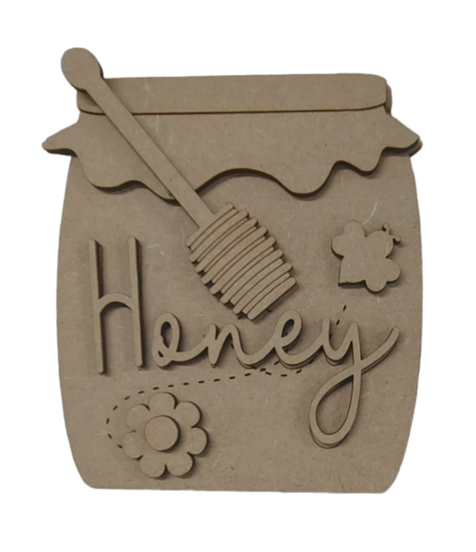 PAINTABLE MDF BLANK - Honey Pot