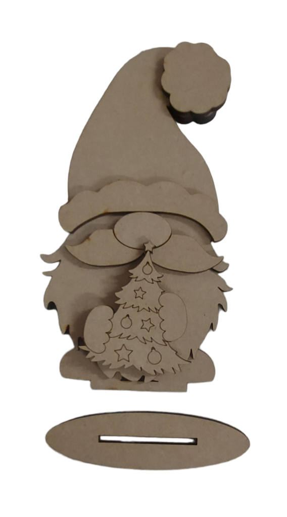 PAINTABLE MDF MALE GONK / GNOME small - VARIOUS OPTIONS