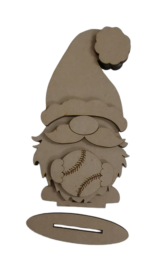 PAINTABLE MDF MALE GONK / GNOME small - VARIOUS OPTIONS