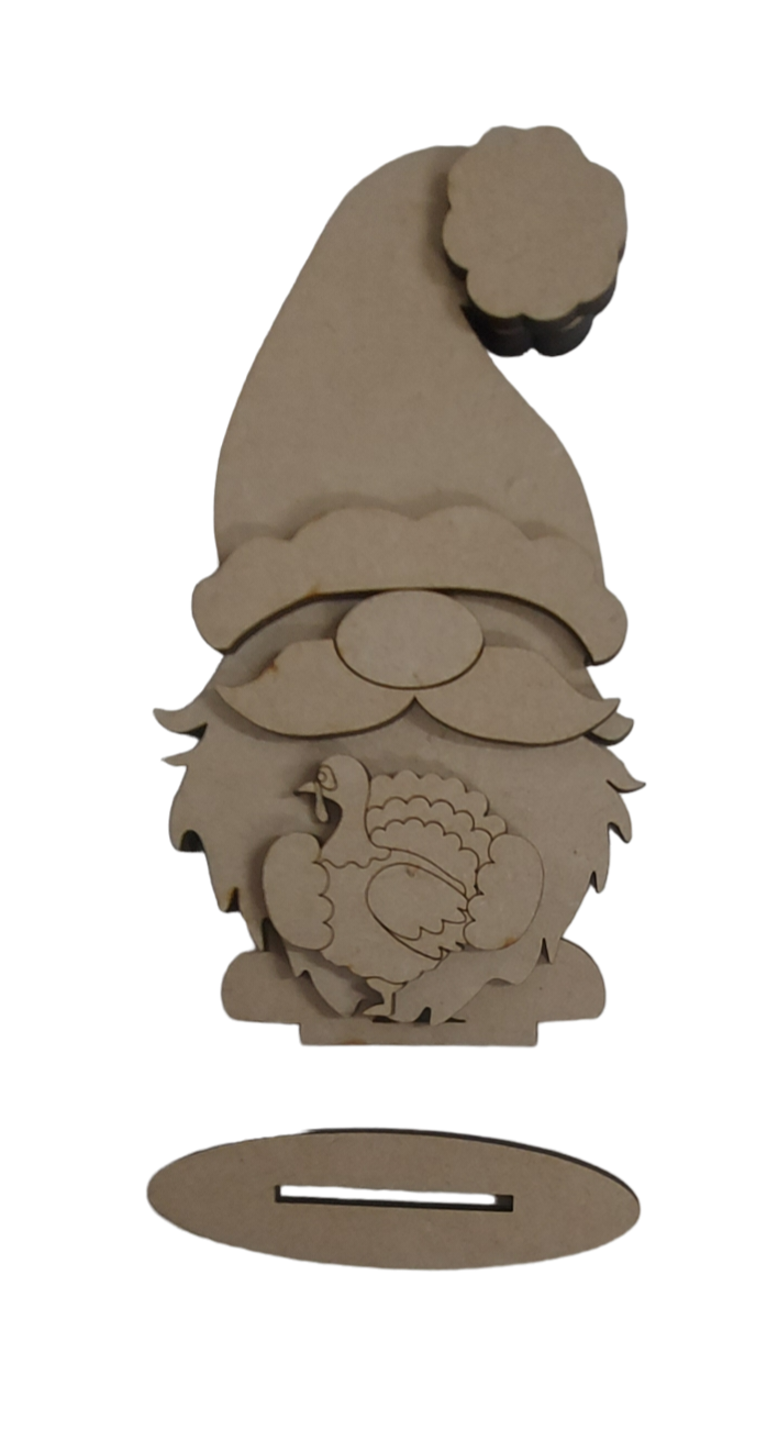 PAINTABLE MDF MALE GONK / GNOME small - VARIOUS OPTIONS