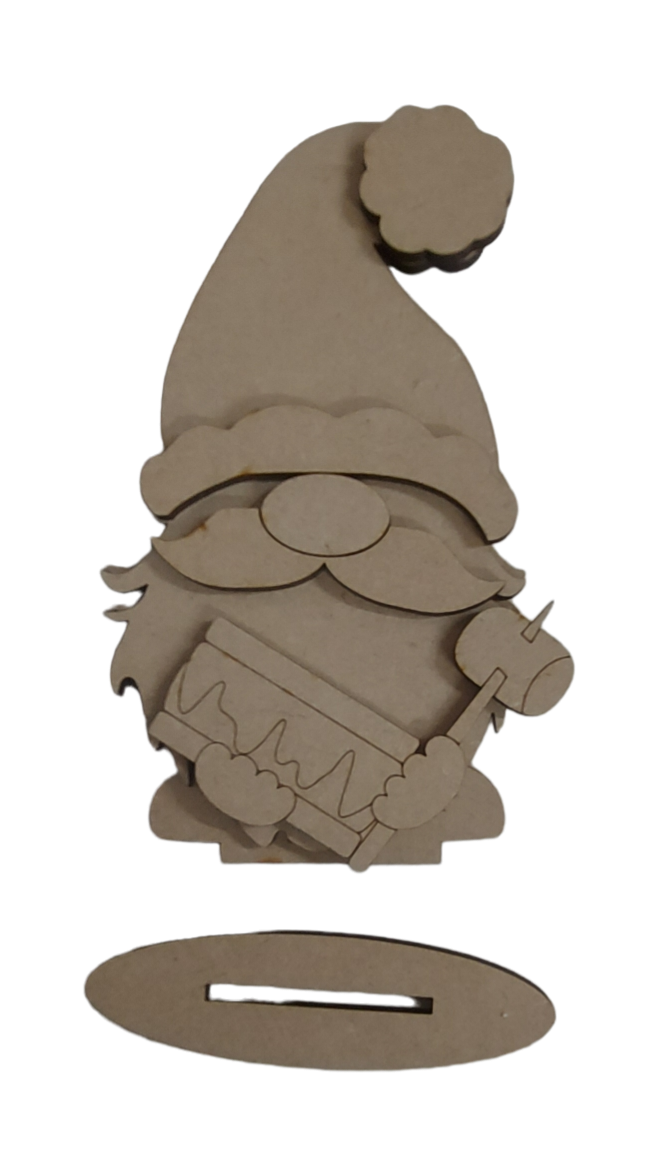 PAINTABLE MDF MALE GONK / GNOME small - VARIOUS OPTIONS