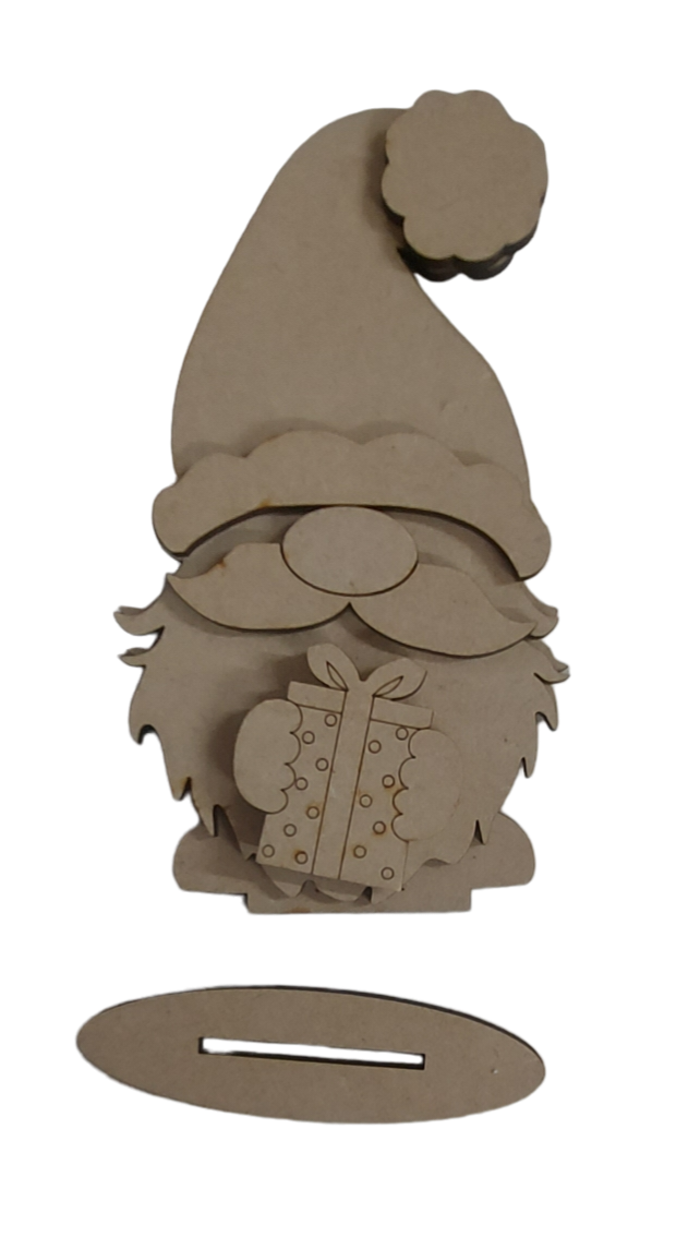 PAINTABLE MDF MALE GONK / GNOME small - VARIOUS OPTIONS