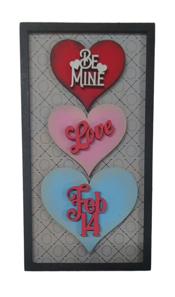 PAINTABLE MDF VALENTINE SMALL SIGN