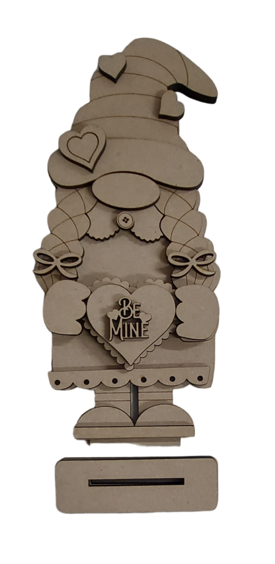 PAINTABLE BE MINE VALENTINE GONK / GNOME