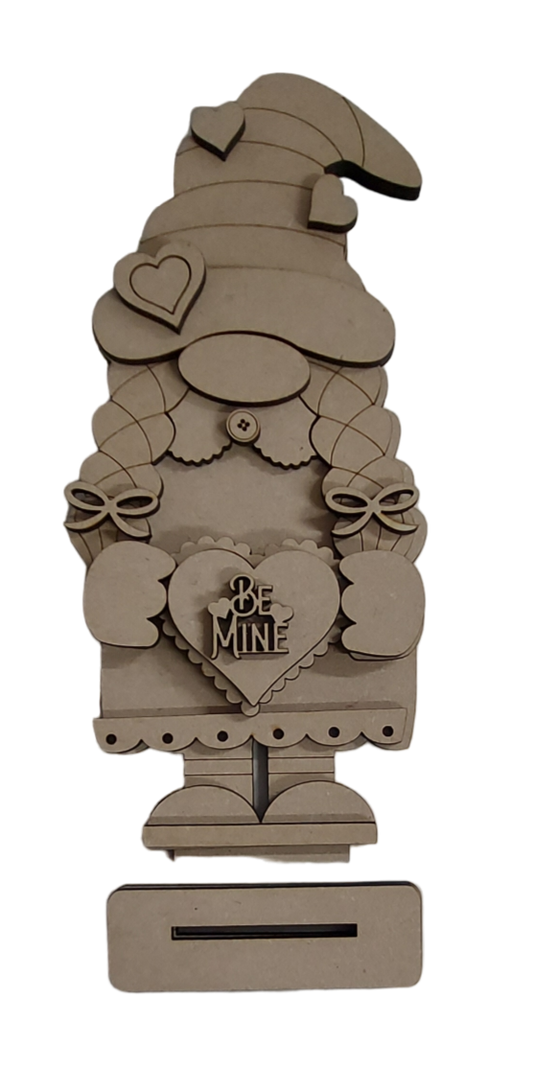 PAINTABLE BE MINE VALENTINE GONK / GNOME