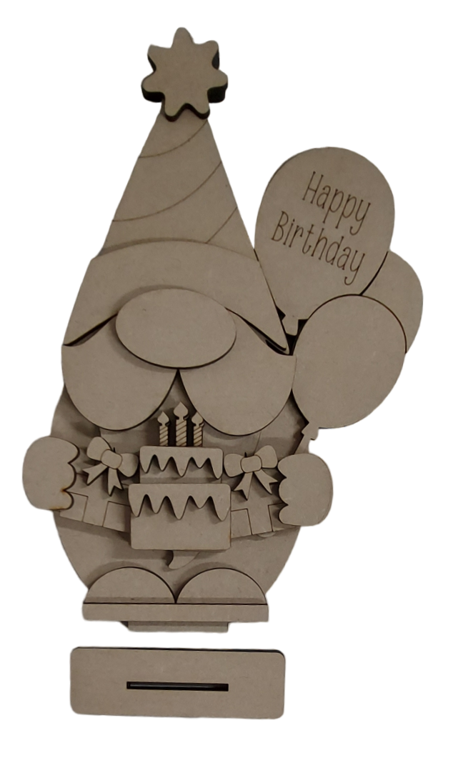 PAINTABLE HAPPY BITHDAY GONK / GNOME