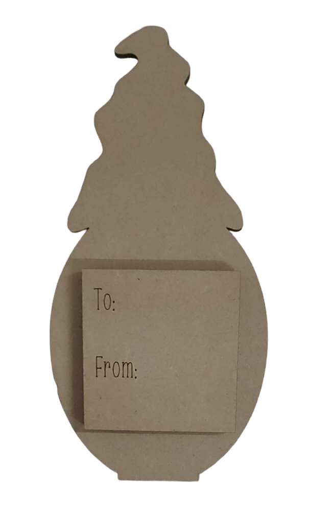 PAINTABLE GIFT CARD HOLDER ATTACHMENT FOR GONKS / GNOMES