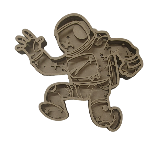 Paintable Blank MDF kit - 5 layer Spaceman