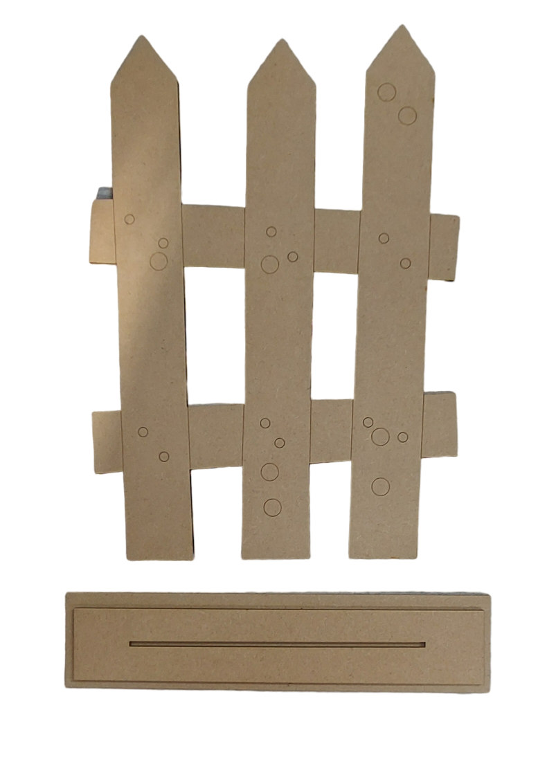 PAINTABLE MDF BLANK - Standing  Fence