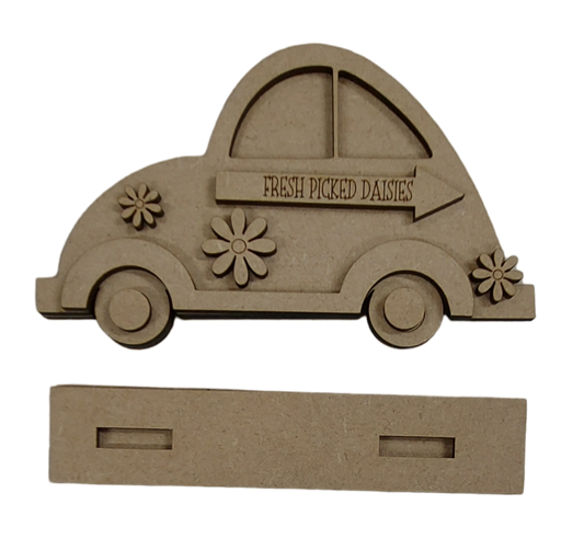 PAINTABLE MDF BLANK KIT - Daisy Beetle shelf sitter Small