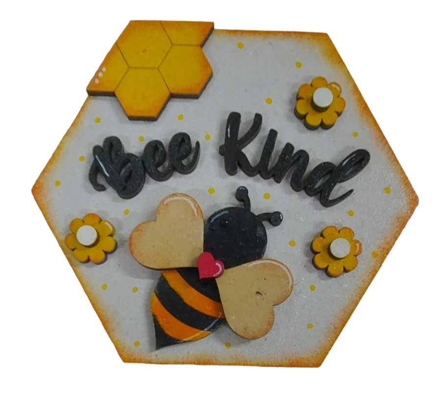 PAINTABLE MDF BLANK - Bee Kind