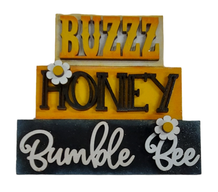 PAINTABLE MDF BLANK - Bee Tier