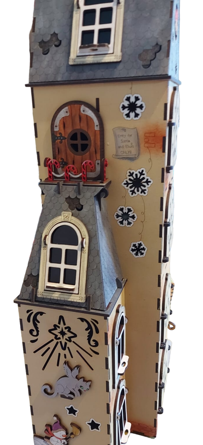 BLANK MDF KIT - Advent Calender - Christmas House