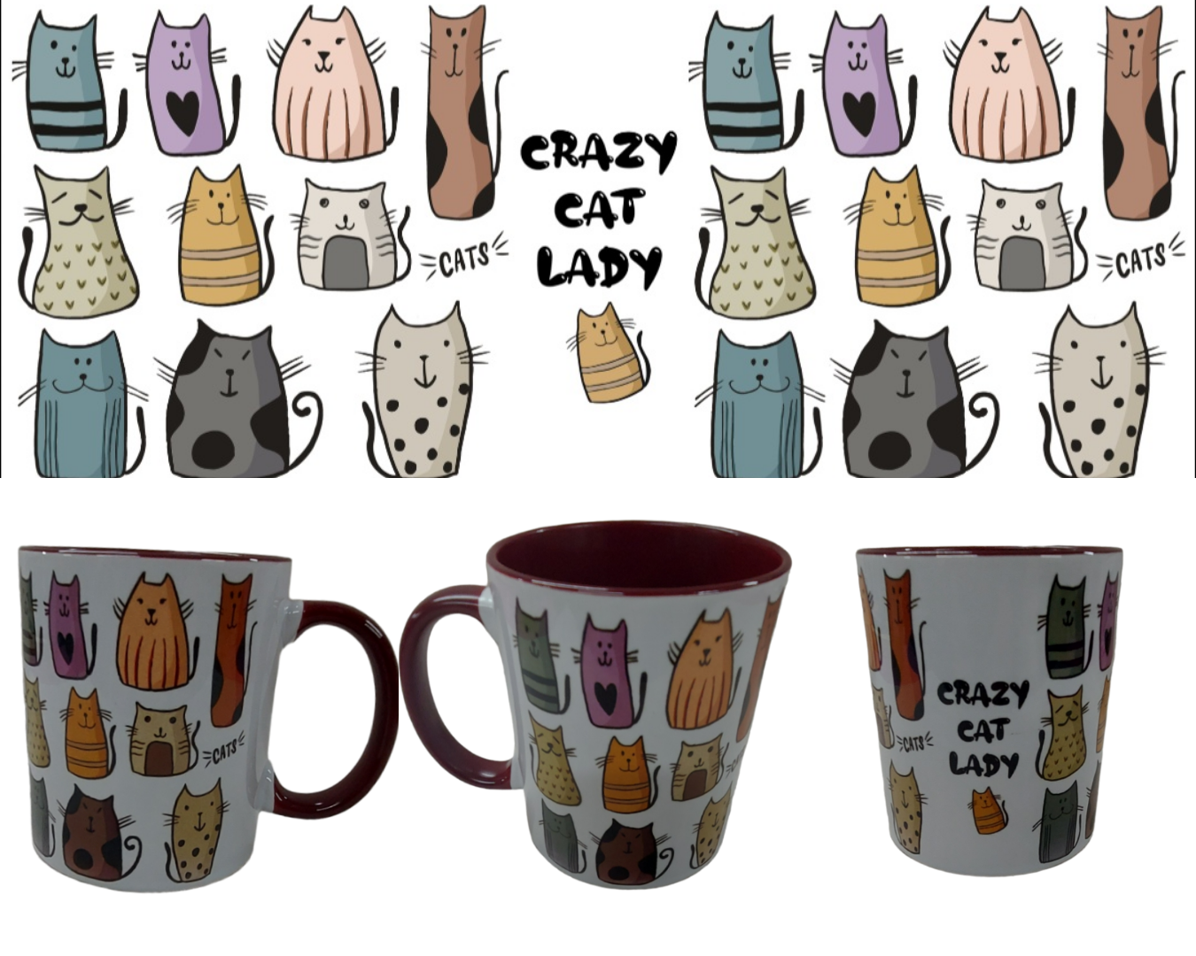 MUG - CATS - CRAZY CAT LADY