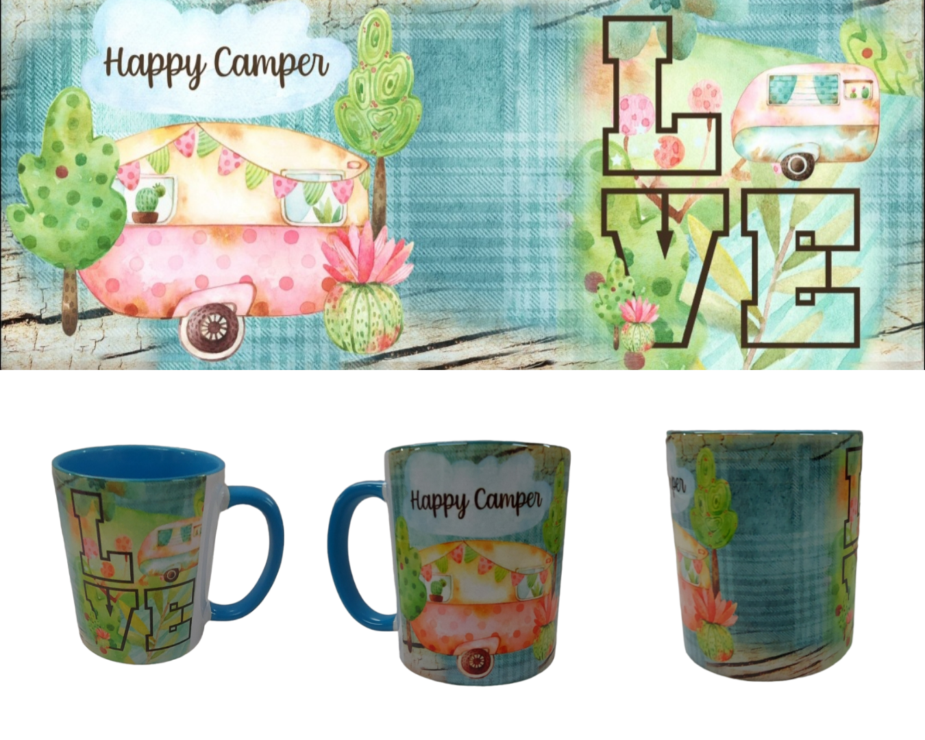 MUG - HAPPY CAMPER - LOVE